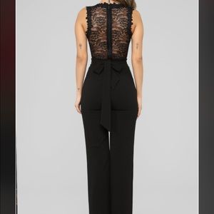 Fashion Nova Breathtaking Lace jumpsuit in Black